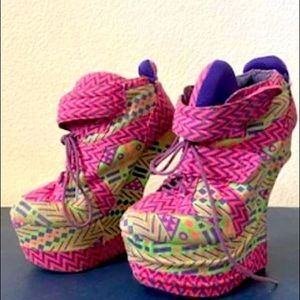 Pleaser platform heeless heels